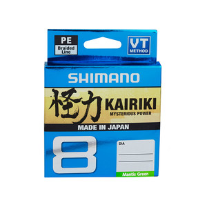 Шнур Shimano Kairiki 8 PE 150м зеленая 0.190mm/12.0kg