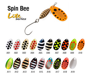 Фото Блесна вращ. Akara Lite Series Spin Bee 1 3,5гр. 1/8 oz. A19