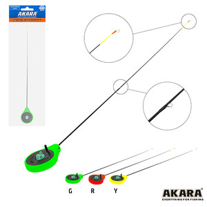 Фото Удилище Akara SPS Green (хлыст стеклопласт с кольцами)