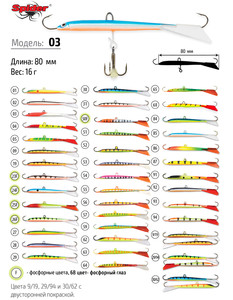 Фото Балансир Spider Pro 03 16гр. 80мм 56