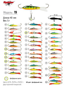 Фото Балансир Spider Pro 19 5гр. 40мм 92
