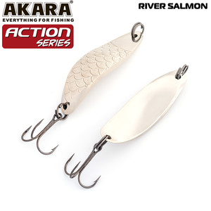 Фото Блесна колеб. Akara Action Series River Salmon 50 14гр. 1/2 oz. Sil
