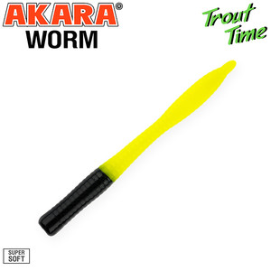 Силиконовая приманка Akara Trout Time WORM 3 Cheese 419 (10 шт.)