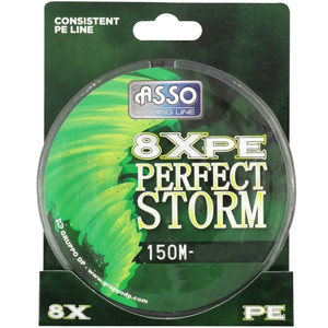 Фото Шнур ASSO 8XPE Perfect Storm 0.08mm 150 m Green