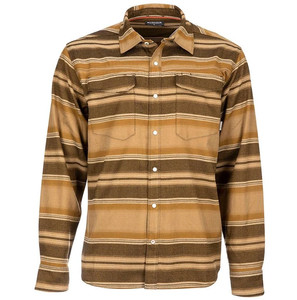 Фото Рубашка Simms Gallatin Flannel LS Shirt, Dark Bronze Stripe, XL