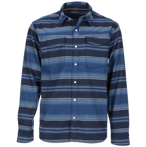 Фото Рубашка Simms Gallatin Flannel LS Shirt, Rich Blue Stripe, XL