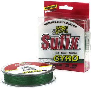 Фото Леска плетеная SUFIX GYRO Braid зеленая 135 м 0.26 мм 15 кг