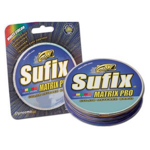 Фото Леска плетеная SUFIX Matrix Pro x6 разноцвет. 100 м 0.30 мм 27 кг