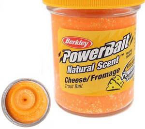 Фото Паста форелевая Berkley PowerBait Natural Scent Cheese FLUO Orange 50g