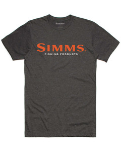 Фото Футболка Simms Logo T-Shirt, Charcoal Heather, XL