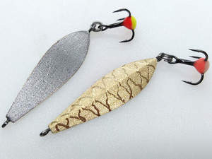 Фото Зимняя блесна Маралистик Slim 36мм латунь