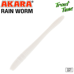 Фото Силиконовая приманка Akara Trout Time Rain-Worm 2.5 Shrimp 02T (10 шт.