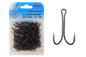 Фото Крючки Saikyo двойн.Long Shank KH-11040 BN № 1 (100шт)