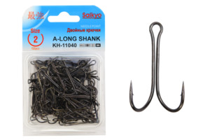 Фото Крючки Saikyo двойн.Long Shank KH-11040 BN № 2 (100шт)