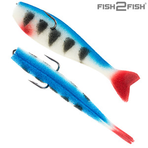 Фото Рыбка поролон F2F с двойником 8см цвет № 10 (5шт.)