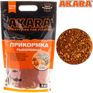 Фото Прикормка Akara Premium Organic 1,0 кг Фидер Анис