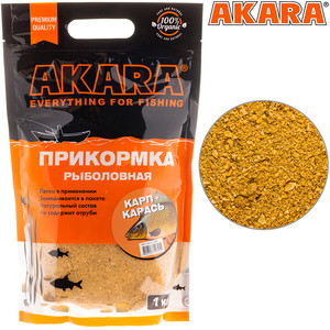Фото Прикормка Akara Premium Organic 1,0 кг Карп+Карась