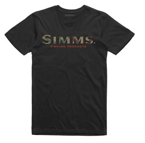 Фото Футболка Simms Logo T-Shirt, Black, XL