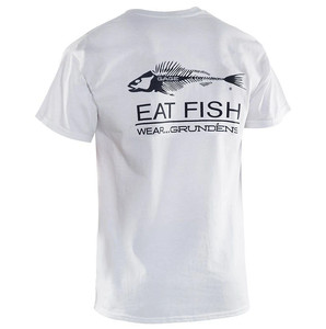Фото Футболка Grundens Eat Fish T-Shirt, White, S