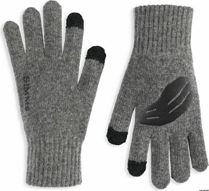 Фото Перчатки Simms Wool Full Finger Glove, Steel, S/M