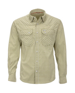 РУБАШКА SIMMS BRACKETT LS SHIRT, SAGE WINDOW PLAID