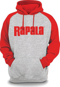 Фото Толстовка RAPALA Sweatshirt серая с красными рукавами XL