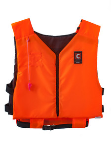 Фото Жилет Comfort Base спасательный со свистком 80-110 кг (сертификат)
