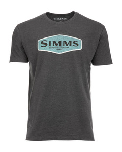 Фото Футболка Simms Logo Frame T-Shirt, Charcoal Heather, L