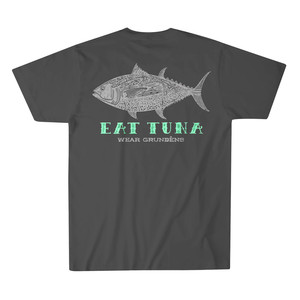 Фото Футболка Grundens Eat Tuna T-Shirt SMU, Charcoal, L