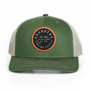 Фото Кепка Grundens Hook Trucker FP, Army Olive/Tan
