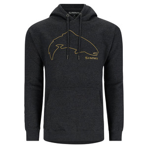 Фото Толстовка Simms Trout Outline Hoody, Charcoal Heather, M
