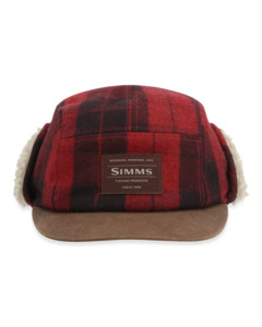 Кепка Simms Coldweather Cap, Red Buffalo Plaid, L/XL