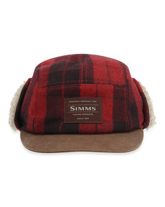 Кепка Simms Coldweather Cap, Red Buffalo Plaid, S/M