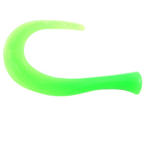 Фото Хвост силиконовый для Guppie, зеленый флюр 3шт