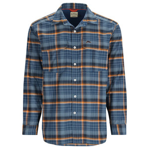 Рубашка Simms Coldweather LS Shirt, Neptune/Sun Glow Ombre Plaid, M