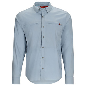 Фото Рубашка Simms BugStopper LS Shirt, Steel Blue Plaid, XL