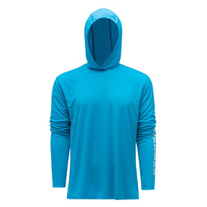 Фото Футболка Grundens Tough Sun Hoodie, Azure, XXL