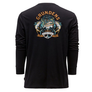 Фото Футболка Grundens Tuna Tattoo LS T-Shirt, Black, XXL