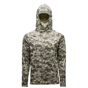 Фото Футболка Grundens Solstrale Hoodie, Refraction Camo Green, M