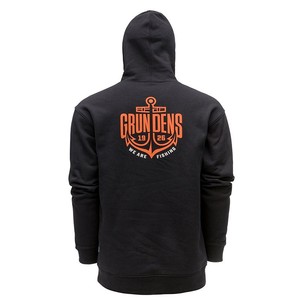 Фото Толстовка Grundens Displacement DWR Hoodie Logo Anchor, Black, XXL