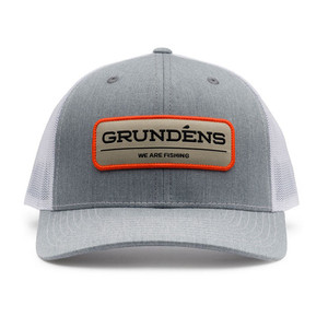 Фото Кепка Grundens We Are Fishing Trucker, Heather Grey/White, One Size