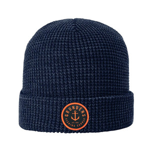 Фото Шапка Grundens Anchor Waffle Beanie, Navy, One Size