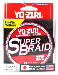 Фото Пл.шн. Yo-Zuri PE Super Braid 135м Yellow (0,15мм) 10lbs