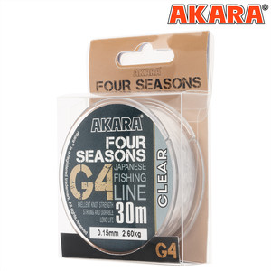 Леска Akara G4 Four Seasons 30 м G4-FS-30-0174