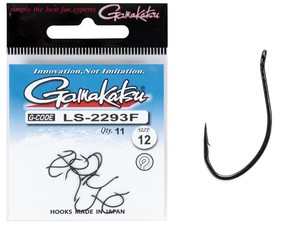 Фото Крючки Gamakatsu LS-2293F LABEL EYED HOOKS BLACK разм. 12 11шт.