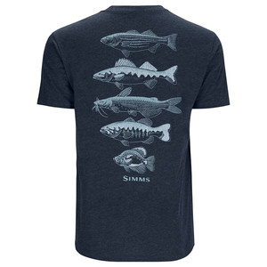 Фото Футболка Simms Species T-Shirt, Navy Heather, XXL