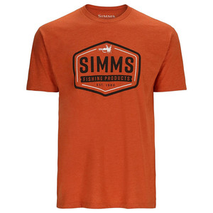 Фото Футболка Simms Fly Patch T-Shirt, Adobe Heather, XXL