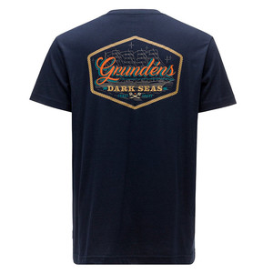 Фото Футболка Grundens Dark Seas X Watercraft SS T-Shirt, Dark Navy, XXL