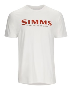 Футболка Simms Logo T-Shirt, White, XL