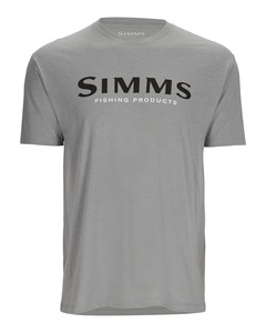 Фото Футболка Simms Logo T-Shirt, Cinder Heather, L